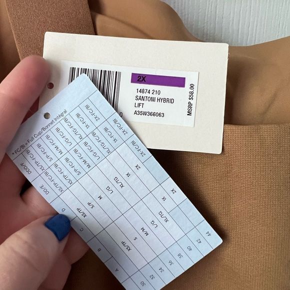 True & Co True Body Lift Scoop Soft Form Band Bra, Santorini Hybrid, bronzed, 2X - Picture 6 of 6